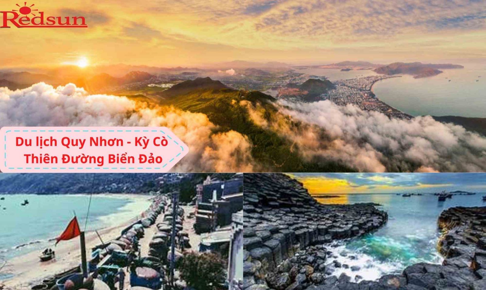 Du lịch taijQuy Nhơn - Kỳ Cò - Thiên Đường Biển Đảo 3 ngày 2 đêm cùng Red Sun 