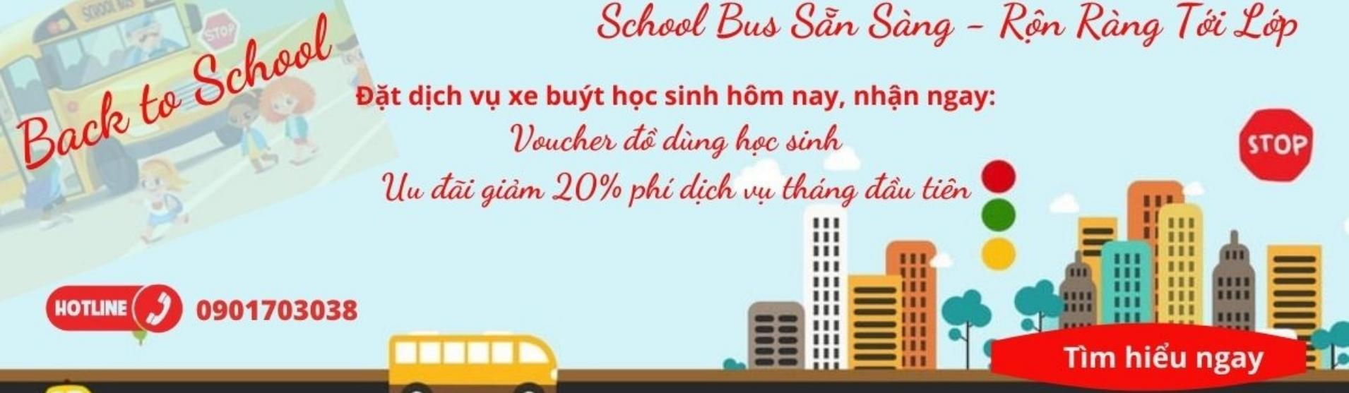 Dịch vụ xe buýt tuyến học sinh 