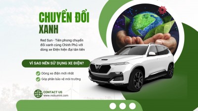Thuê xe ô tô điện Red Sun – Giải pháp di chuyển xanh, hiện đại và tiết kiệm