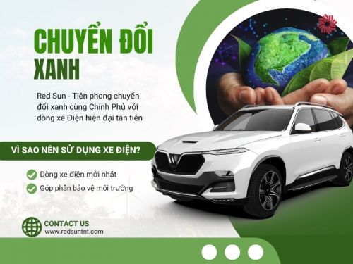 Thuê xe ô tô điện Red Sun – Giải pháp di chuyển xanh, hiện đại và tiết kiệm