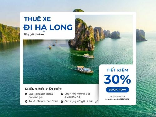 Thuê xe 16 chỗ đi Hạ Long rẻ hơn 30%: Bật mí bí quyết không phải ai cũng biết