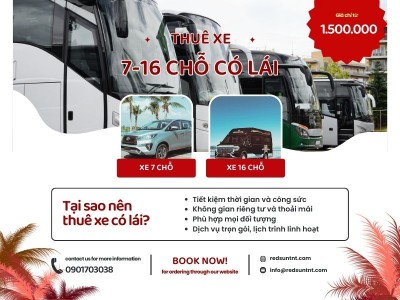 Hướng Dẫn Thuê Xe Du Lịch 7–16 Chỗ: Lịch Trình Linh Hoạt, Dịch Vụ Trọn Gói