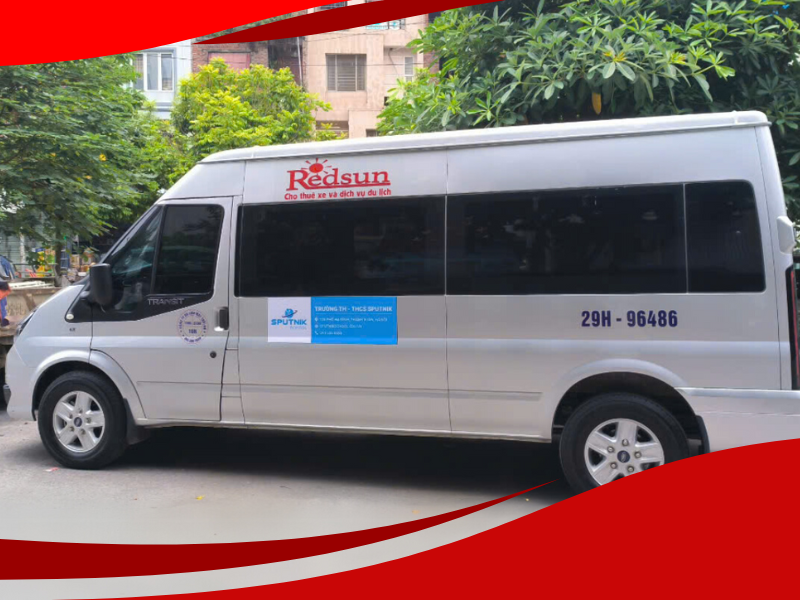 Xe 16 chỗ đời mới cho thuê du lịch RedSun